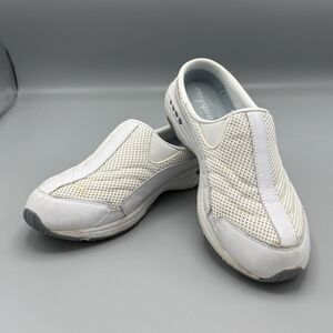 Easy Spirit Mule Estraveltime Woman’s 8.5 M Distressed White Slip on Shoes